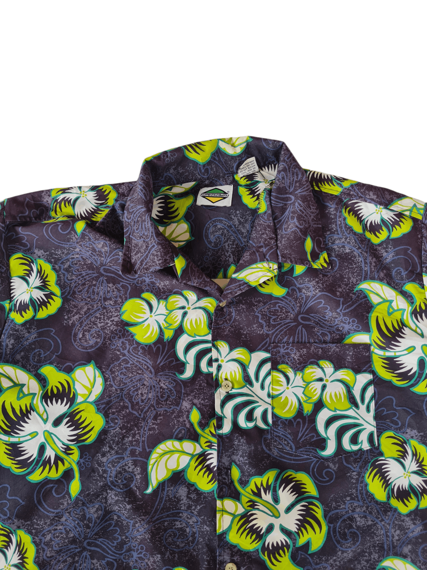 Vintage Vtg Flipbox Shirt Button Up Flowers Size US XL / EU 56 / 4 - 3 Thumbnail