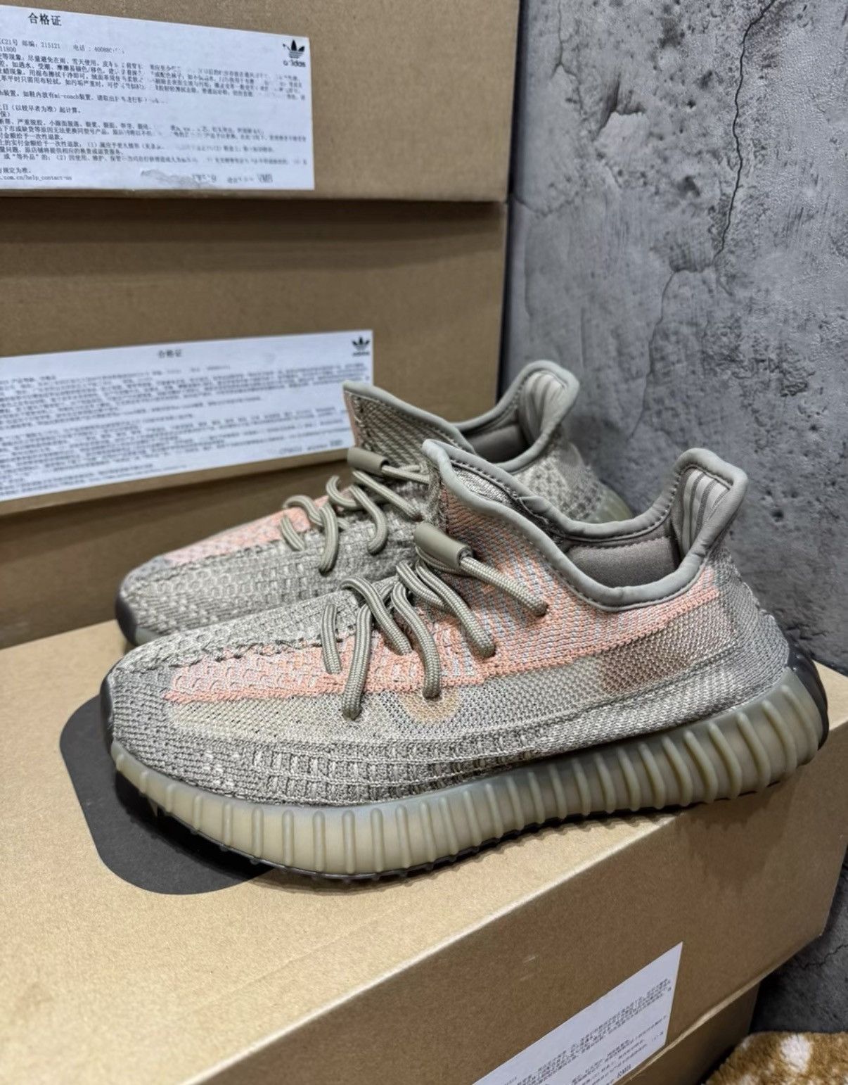 Adidas Adidas Yeezy 350 Sand Taupe Angel K37 Size US 7 / IT 37 - 7 Thumbnail