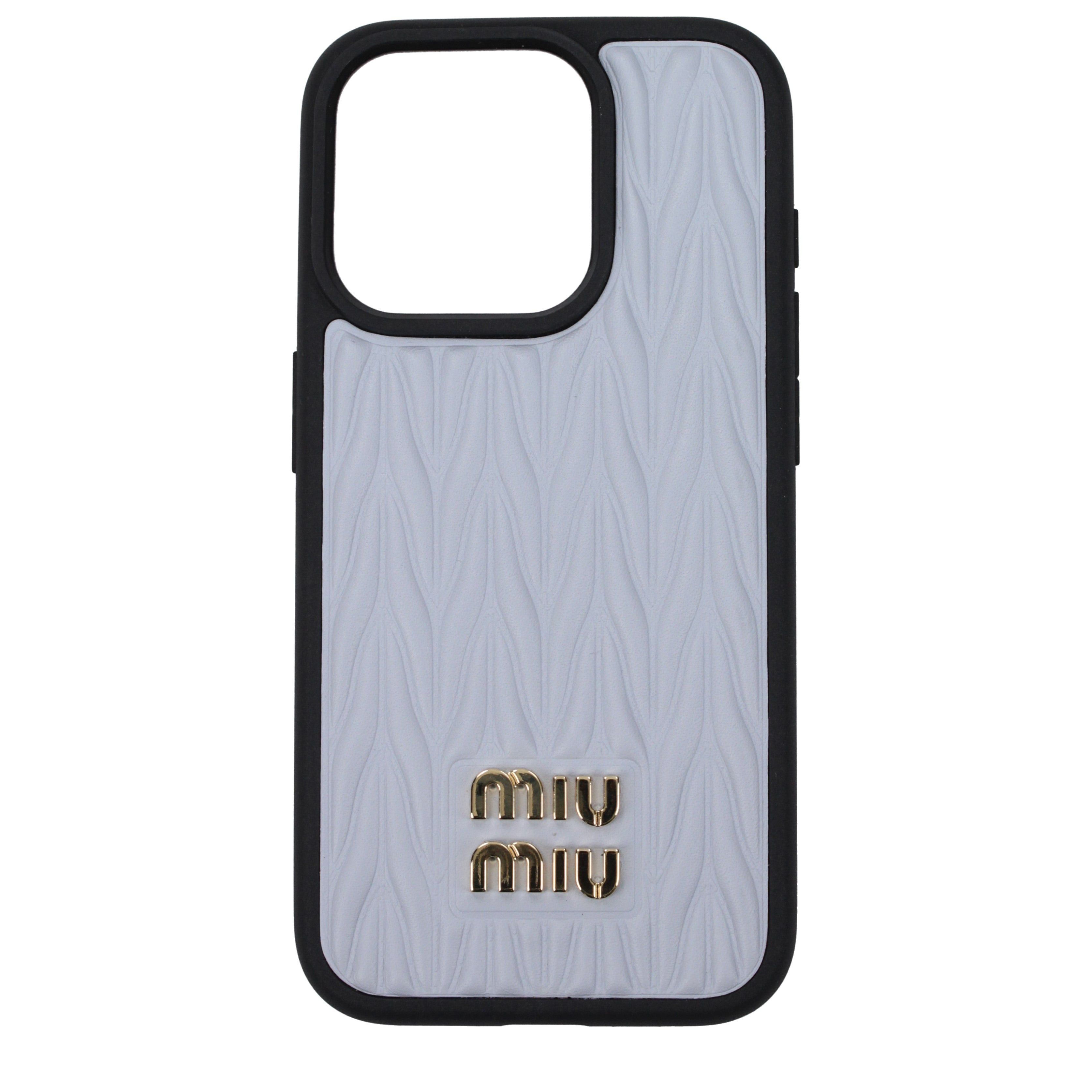 Miu Miu Miu Miu IPhone Covers Women Leather Heavenly/Cornflower Size ONE SIZE - 1 Preview