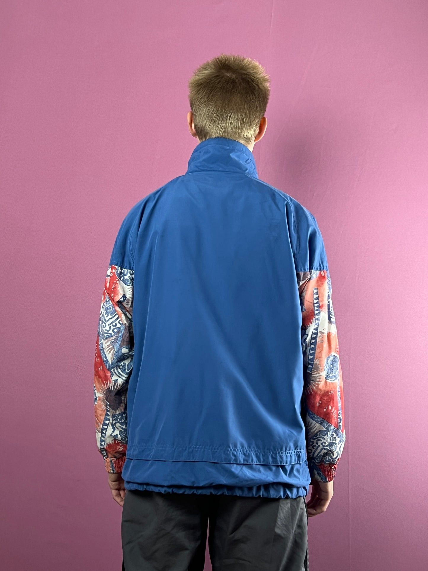 Other 90s Sun Set Vintage Men's Floral Windbreaker Jacket - L Size US L / EU 52-54 / 3 - 3 Thumbnail