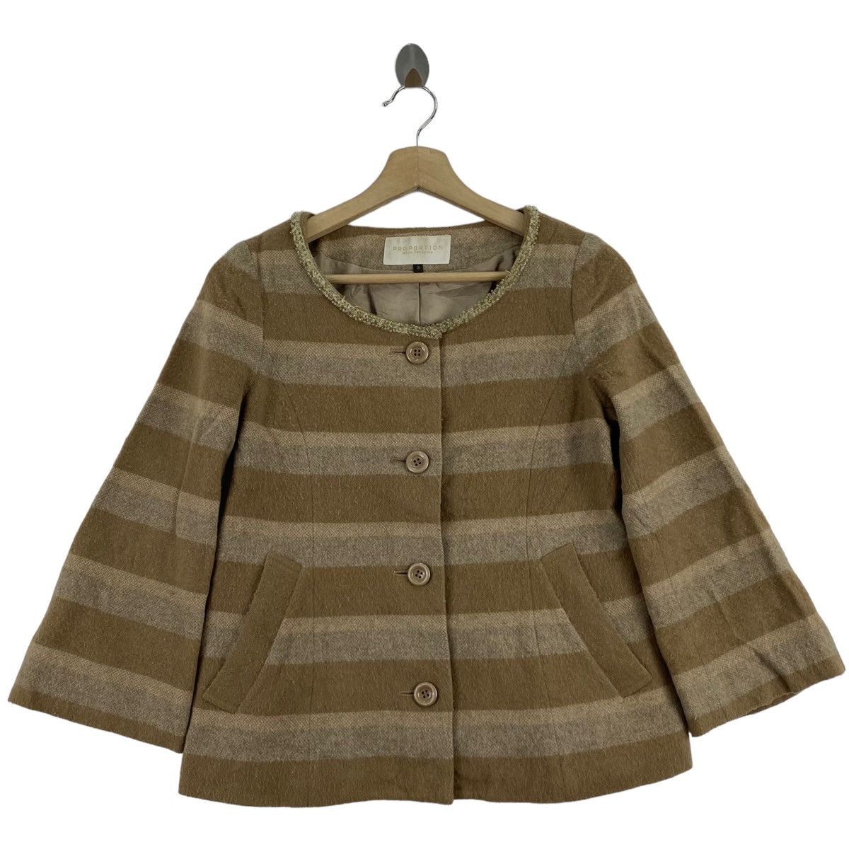 Japanese Brand PROPORTION BODY DRESSING Japanese Brand Stripes Button Up Size S / US 4 / IT 40 - 1 Thumbnail