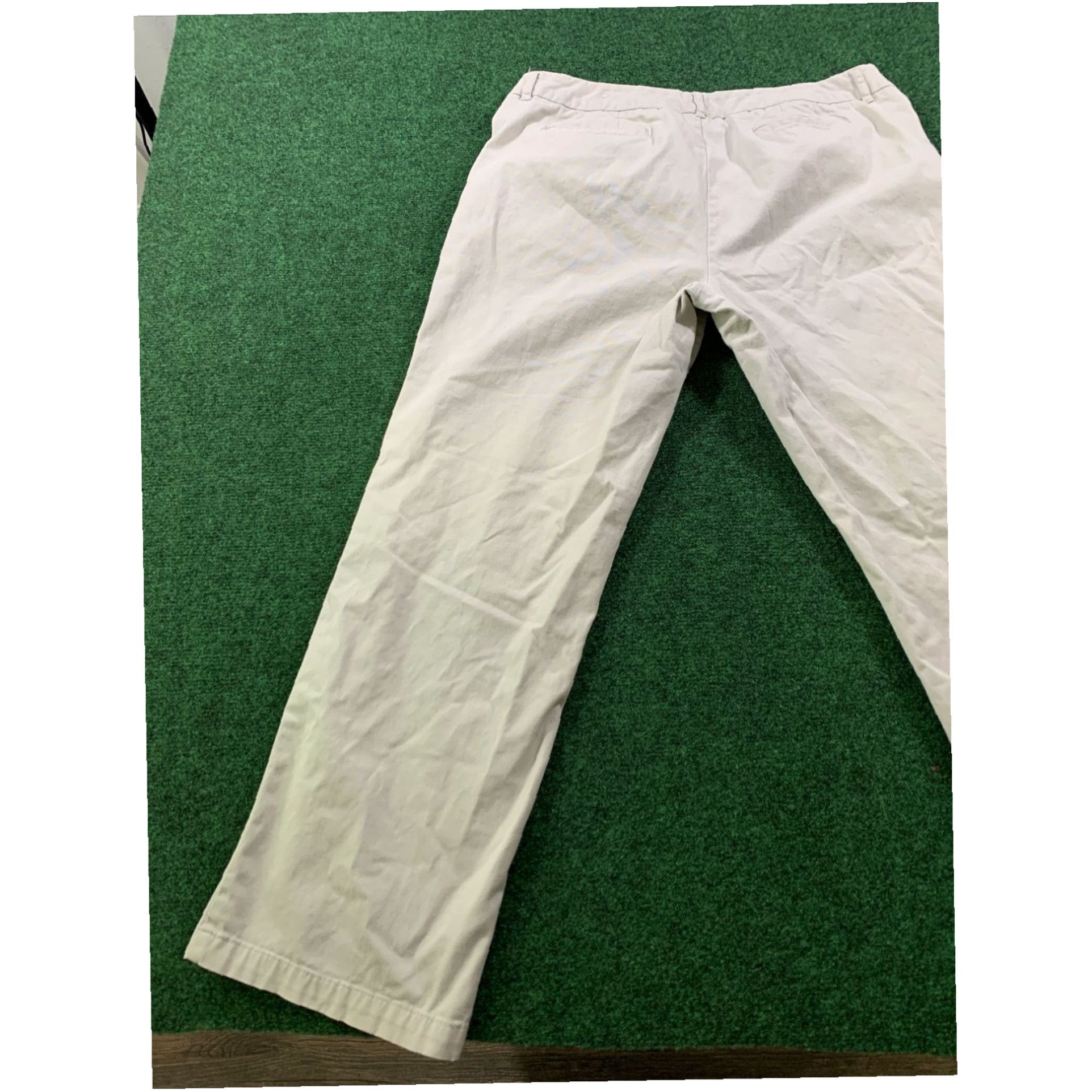 Vintage Women's Khaki Capris Pants Size Petite 14 Casual Career Capris Kim Rogers Size 36" / US 14 / IT 50 - 6 Thumbnail