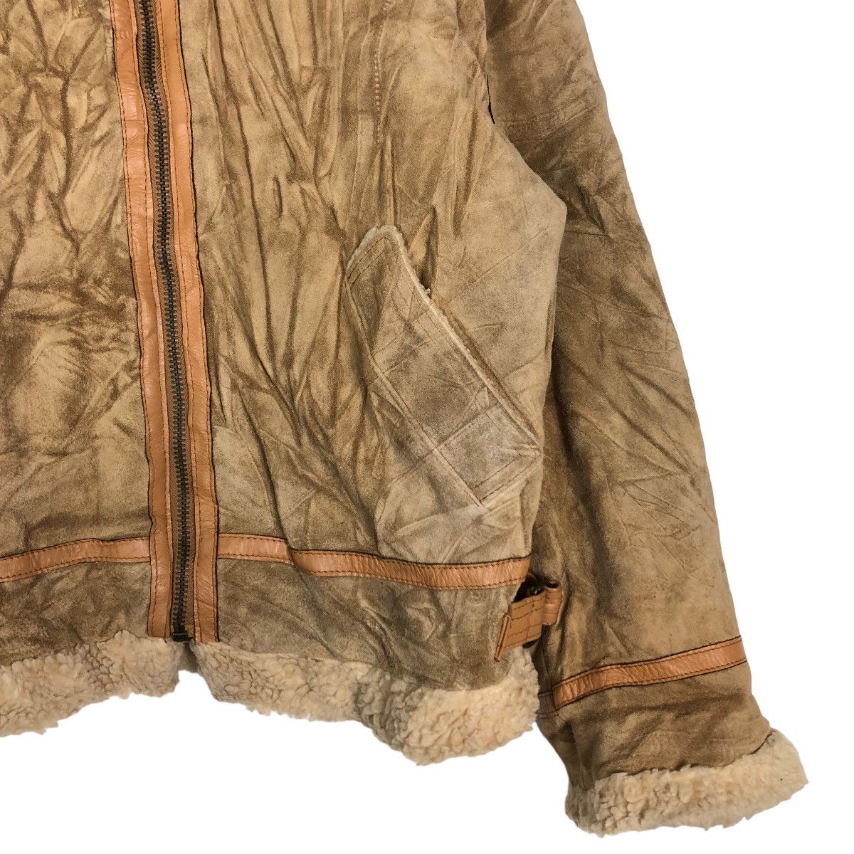 Japanese Brand 🔥Vtg Genuine Leather Jacket Type B-3 Military US Army Size US M / EU 48-50 / 2 - 5 Thumbnail