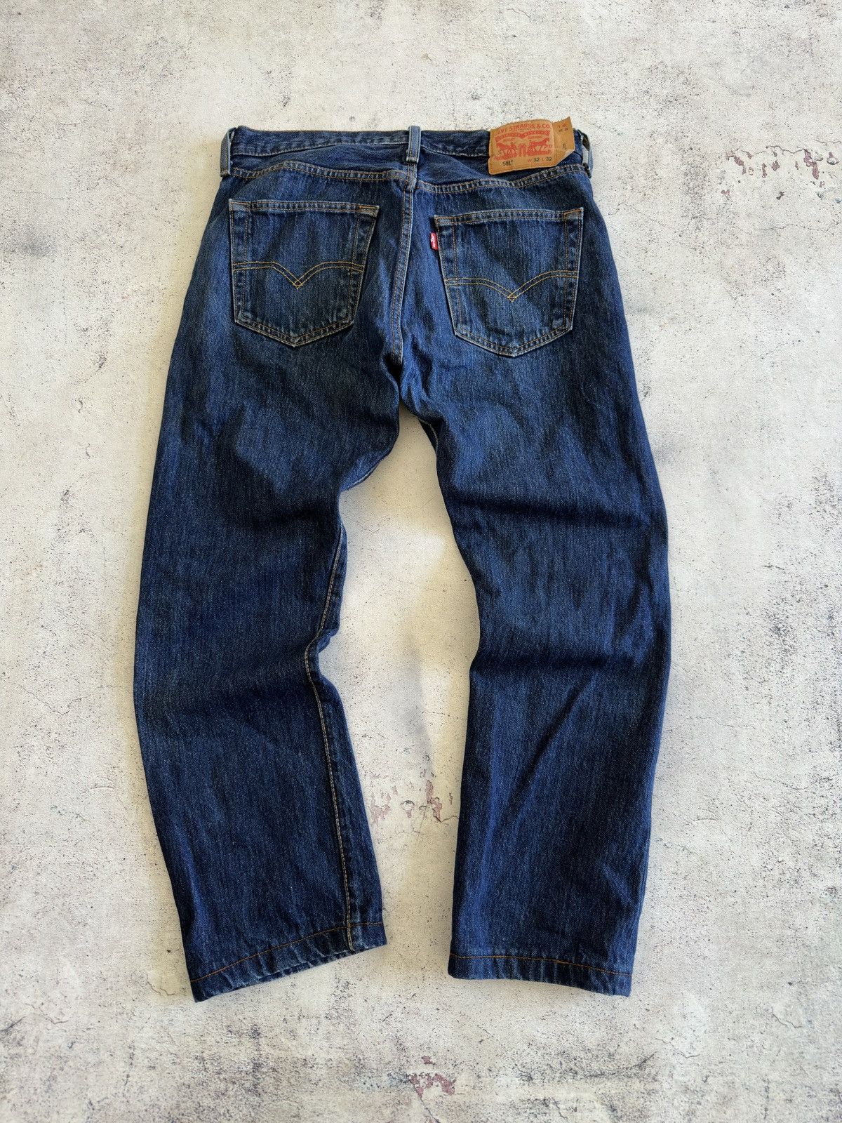 Levi's Levis 501 Blue Denim Jeans Size 32/32 Size US 32 / EU 48 - 3 Thumbnail