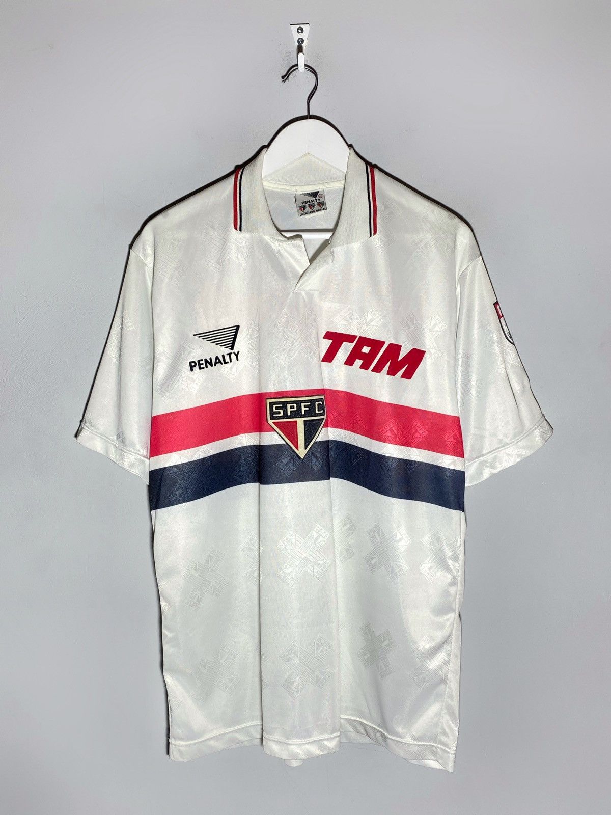 Penalty Vintage Penalty Sao Paulo 1993 Home Football Shirt Jersey Size US XL / EU 56 / 4 - 1 Thumbnail