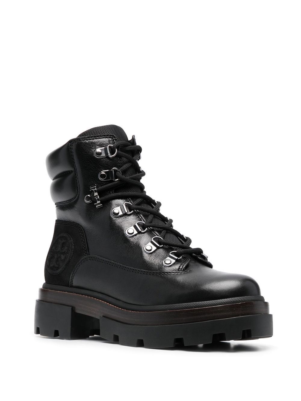Tory Burch Tory Burch Lug Miller leather boots signature TB monogram Size US 8 / IT 38 - 5 Thumbnail