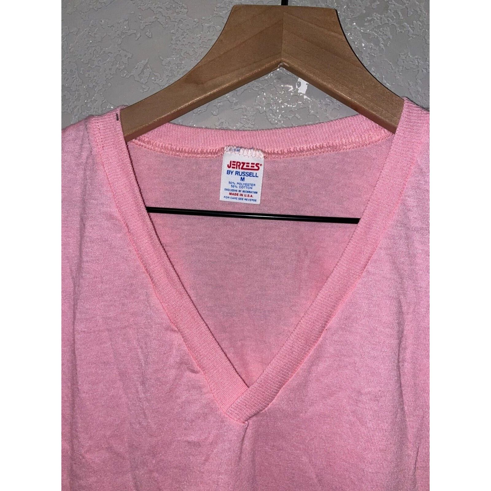 Jerzees 1980s Women's Jerzees Pink Sleeper Sleep Shirt 80s Women OS Size L / US 10 / IT 46 - 7 Thumbnail