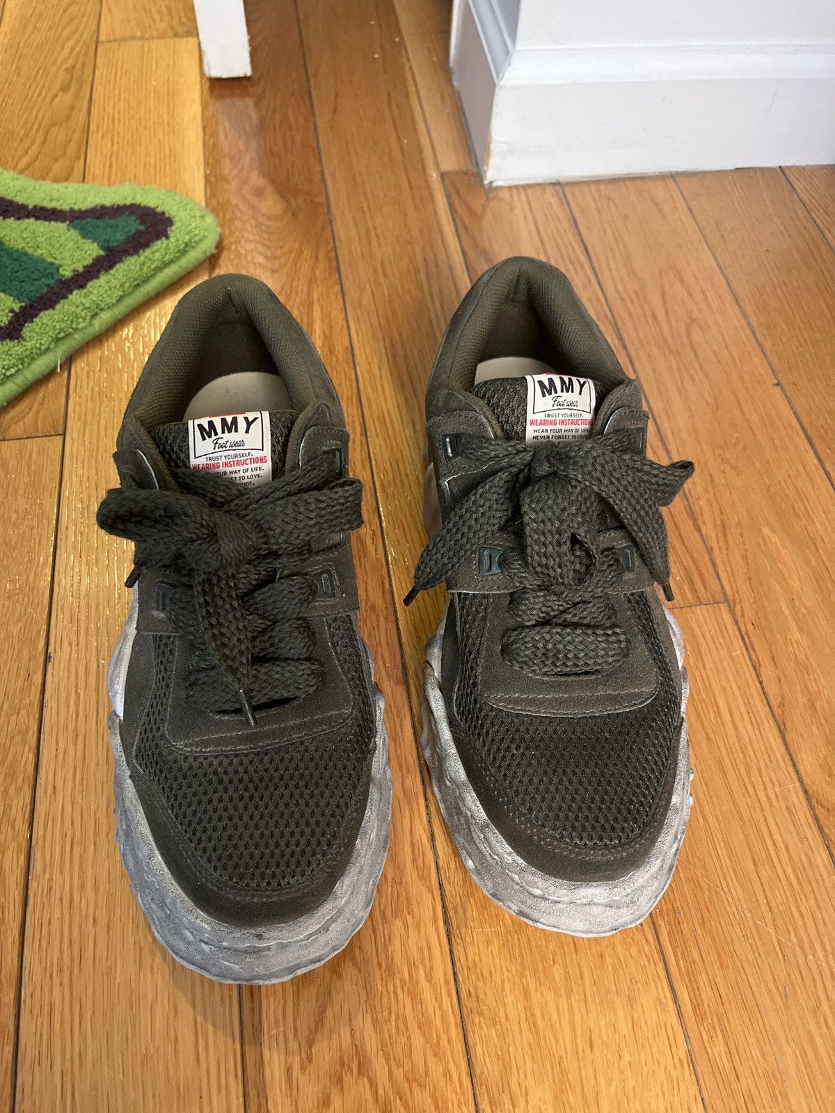 Maison MIHARA YASUHIRO BARELY WORN Army Green Maison Mihara Yasuhiro Sneakers Size US 9 / EU 42 - 3 Thumbnail