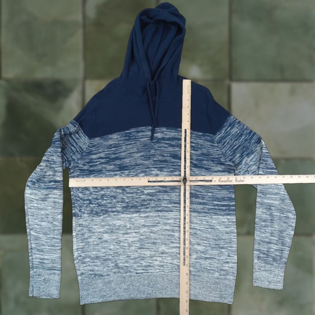 Express Express Hoodie Mens Medium Blue Long Sleeve Drawstring Sweater Pullover Casual Size US M / EU 48-50 / 2 - 1 Thumbnail