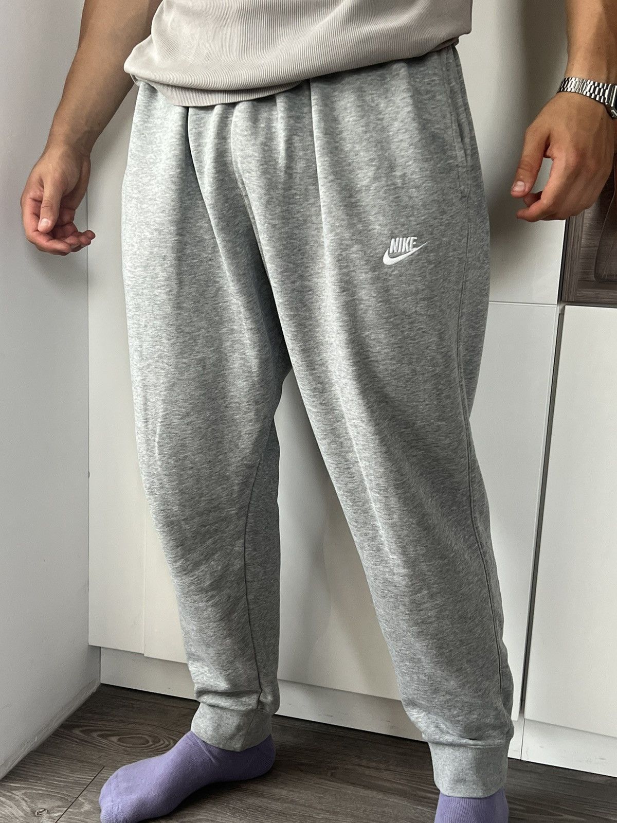 Nike ‼️Nike Classic New Collection Knit Logo Swoosh Joggers‼️ Size US 36 / EU 52 - 3 Thumbnail