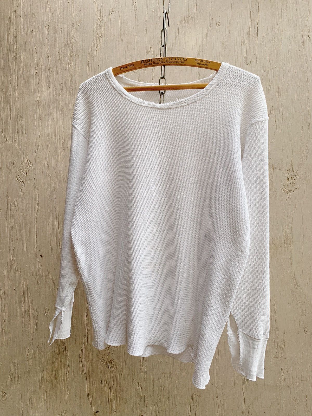 Vintage Thrashed 1950s BOXY Thermal Shirt Distressed WCC Grunge ERD Size US M / EU 48-50 / 2 - 4 Thumbnail