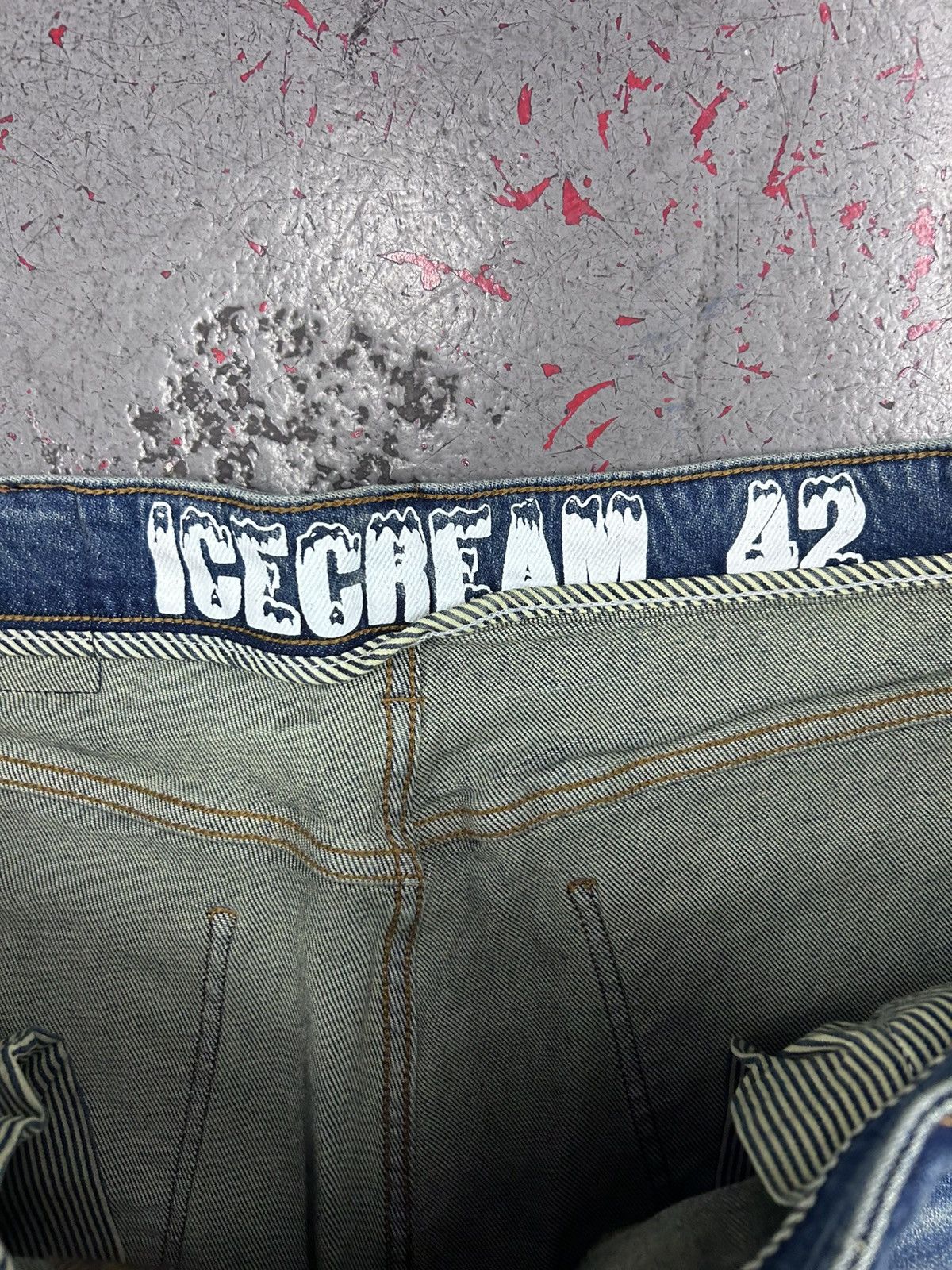 Icecream Icecream Stitched Skinny Custard Jeans Size 42 Size US 42 / EU 58 - 3 Thumbnail