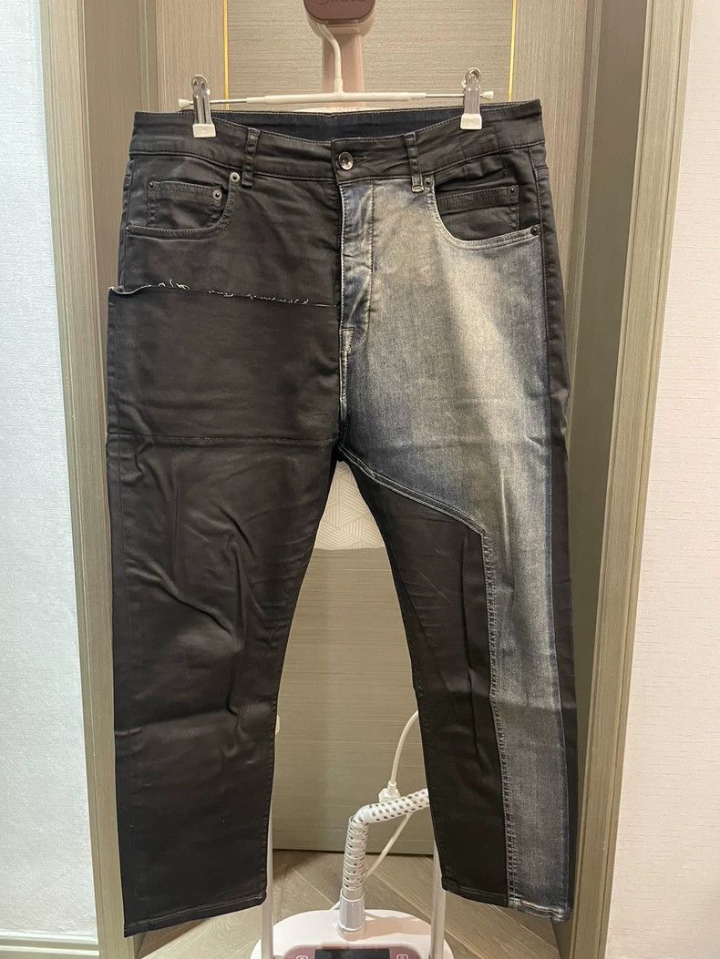 Rick Owens RICK OWENS DRKSHDW Denim Coated Ankle Pants Size US 33 - 1 Thumbnail