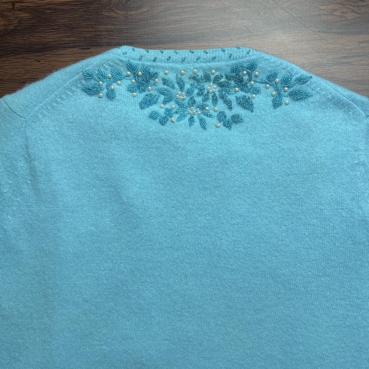 Aran Isles Knitwear × Homespun Knitwear Lampwool Angora Vintage 90s Cadigan Size S / US 4 / IT 40 - 8 Thumbnail