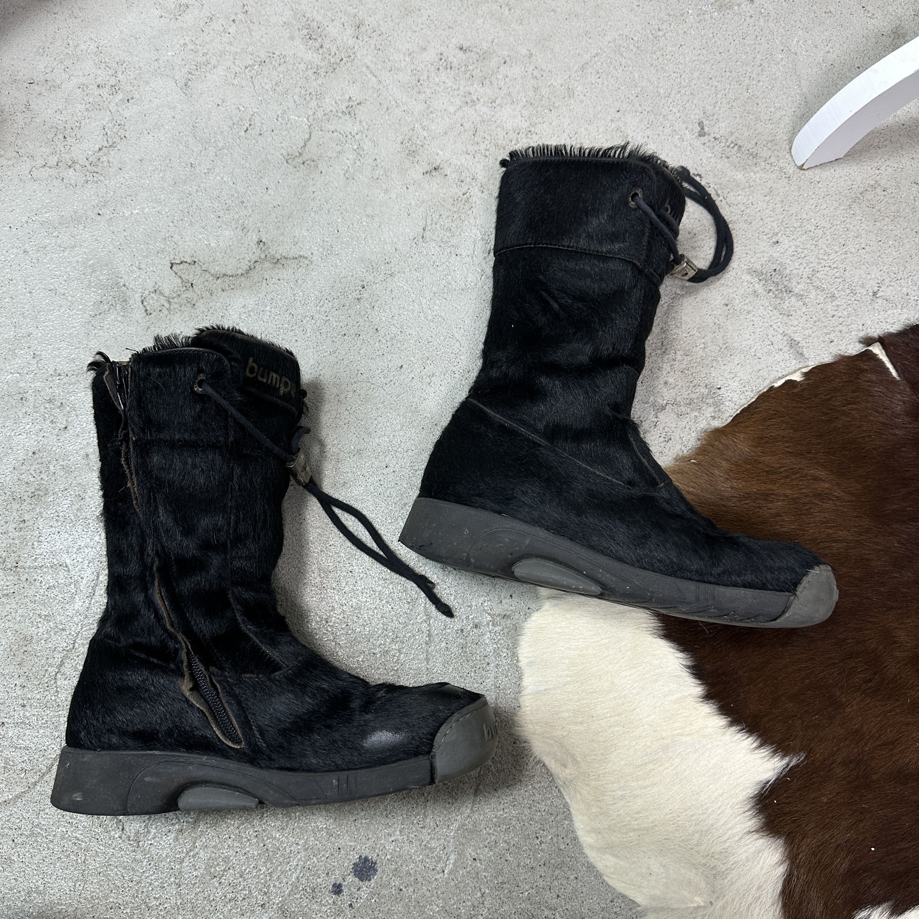 Vintage Vintage Leather Pony Hair Bumper Snowboots Y2K Size US 8 / IT 38 - 10 Thumbnail