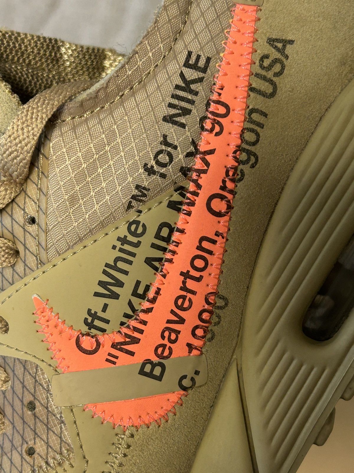 Nike × Off-White Nike Air Max 90 Off-white Desert Ore Size US 7 / EU 40 - 11 Thumbnail