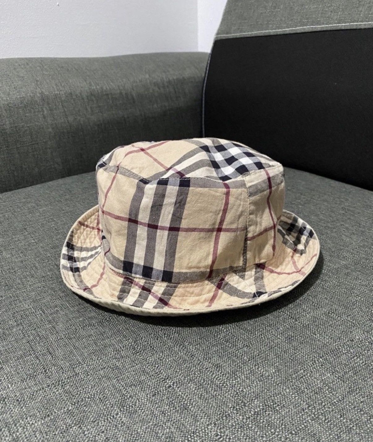 Burberry VTG Burberry Nova Checked Hat Size ONE SIZE - 3 Thumbnail
