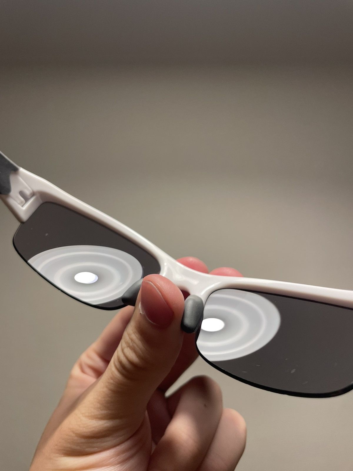 Oakley OAKLEY FLAK 'Polished White' SUNGLASSES Size ONE SIZE - 4 Thumbnail