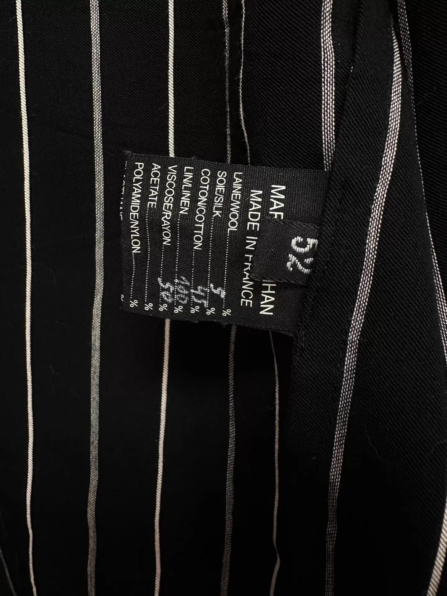 Marc Le Bihan Marc Le Bihan 18AW Linen Decon Jkt B&W Horn Buttons Size US L / EU 52-54 / 3 - 9 Thumbnail
