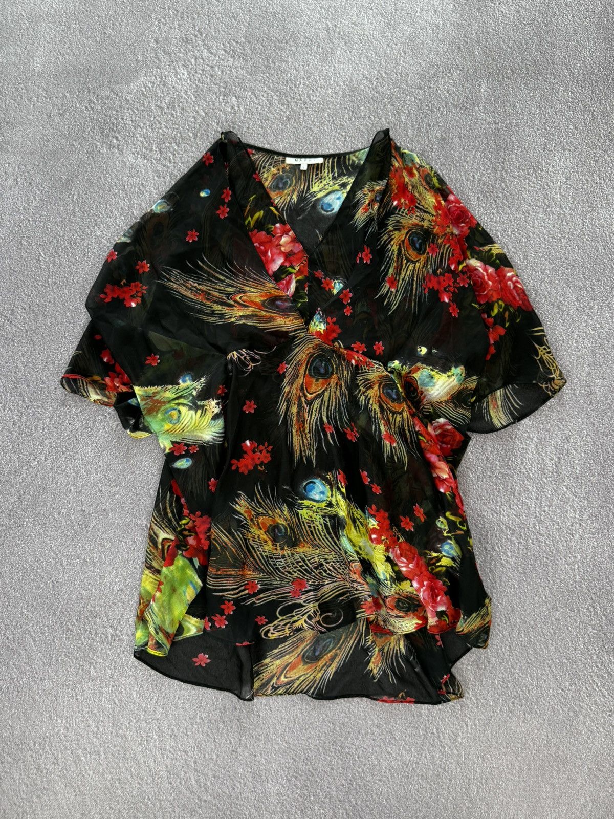 Marni Marni y2k 00s Avant Garde Coloured Blouse Size S / US 4 / IT 40 - 1 Thumbnail