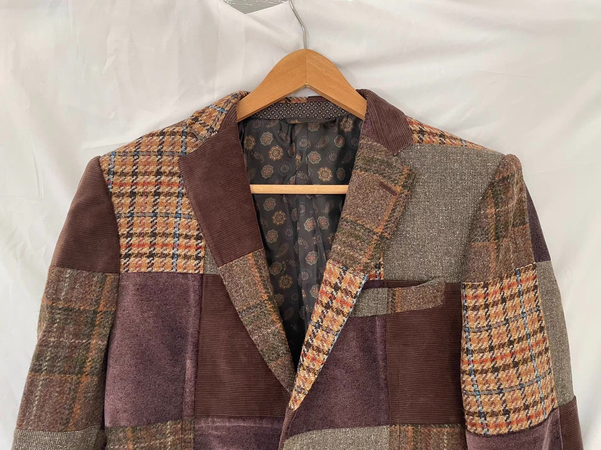 Etro Etro Men's Paneled Blazer Ｑ21 Size 46R - 4 Thumbnail