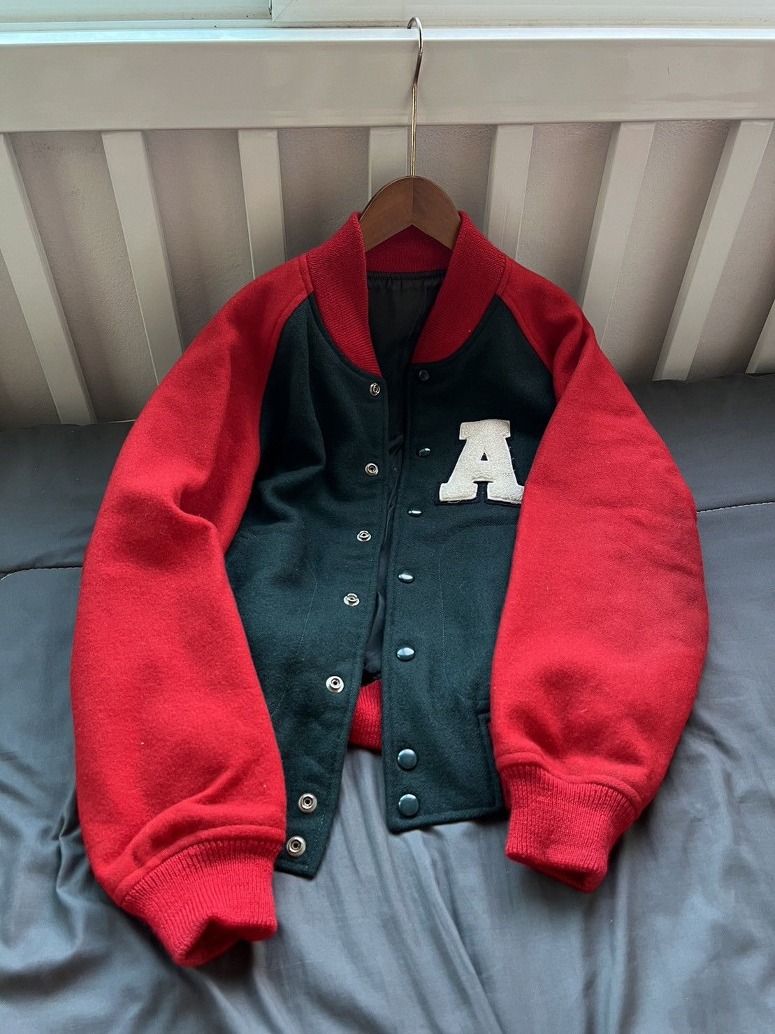 Vintage Vintage Van Wool Varsity Jacket Size US S / EU 44-46 / 1 - 1 Thumbnail
