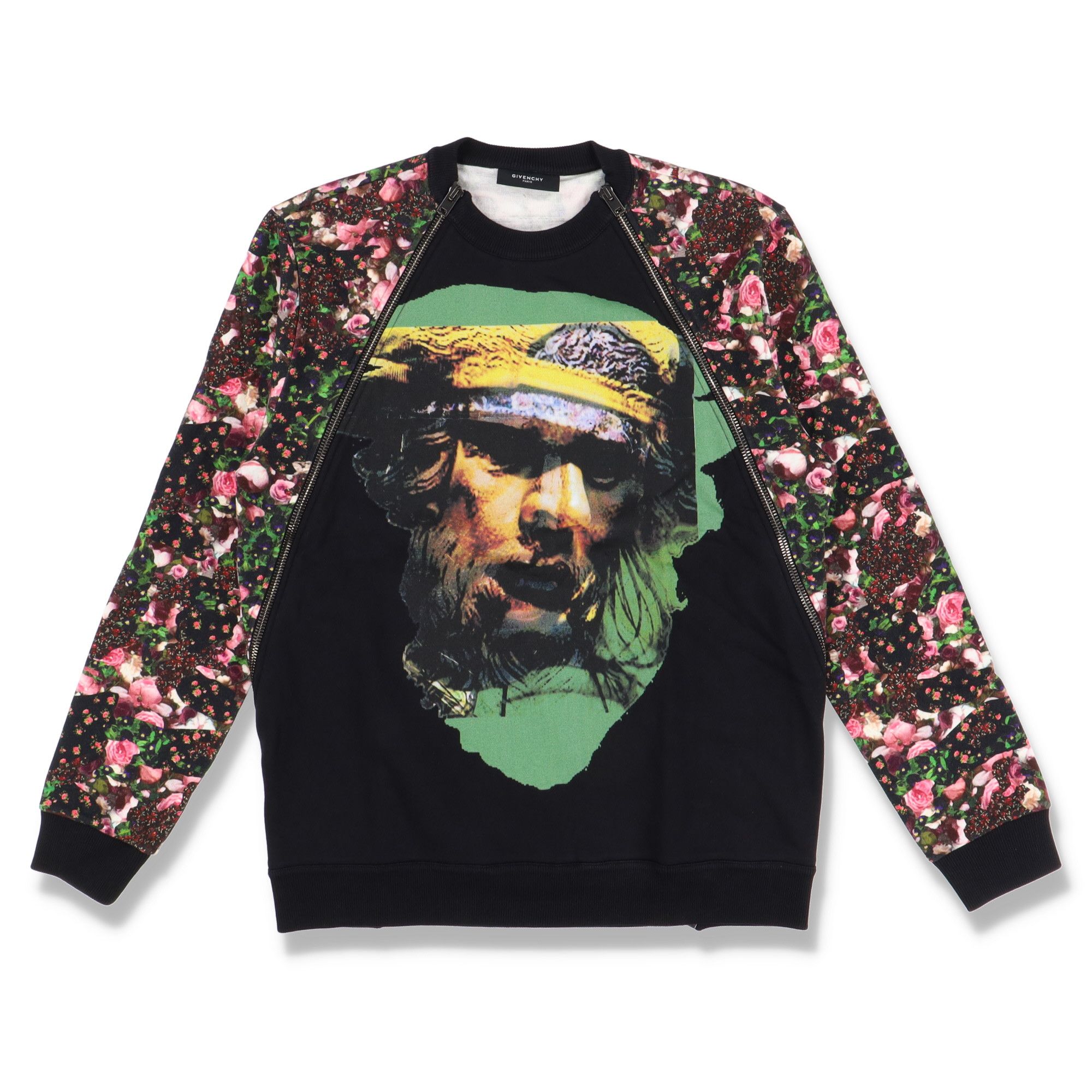 Givenchy Floral Minotaur Print Zip Sweatshirt Size US M / EU 48-50 / 2 - 1 Thumbnail