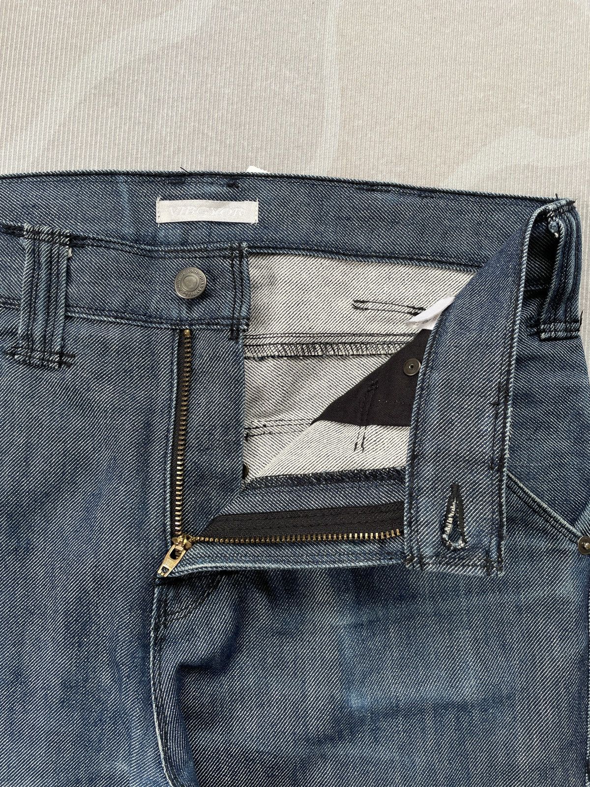 Japanese Brand Vibgyor Skinny Zipper Legs Jeans (P99) Size US 32 / EU 48 - 6 Thumbnail