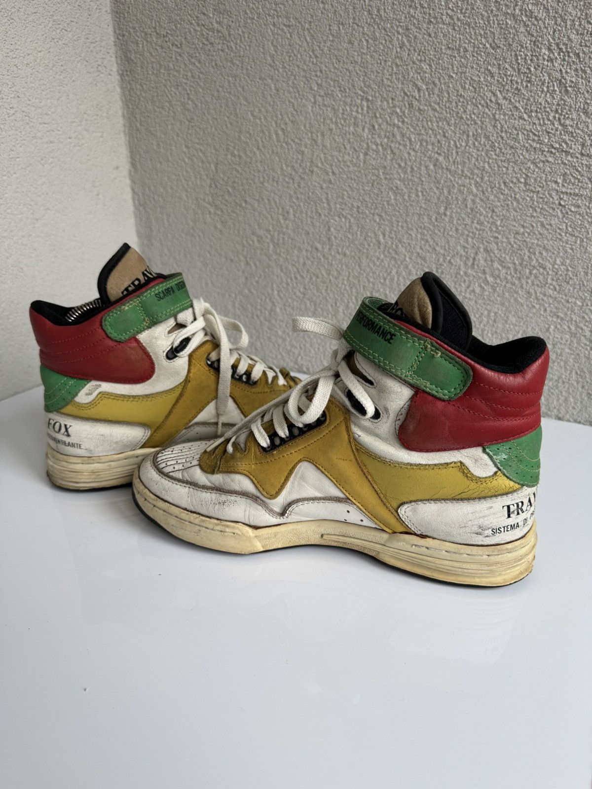 Vintage Vintage Travel Fox High Top Sneakers Leather Retro 80s Size US 8 / EU 41 - 11 Thumbnail