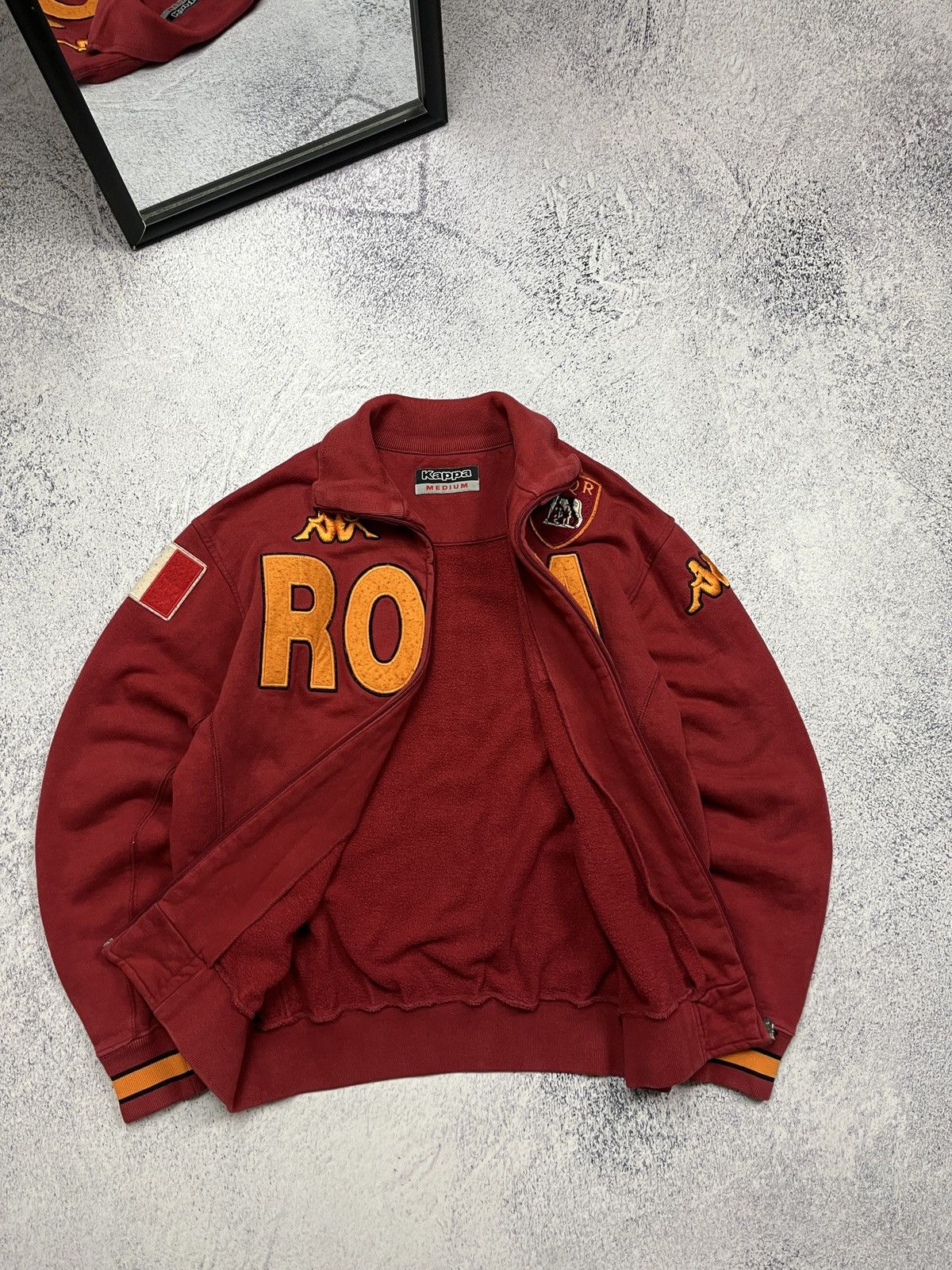 Kappa Vintage AS Roma Italy Kappa Soccer Track Jacket Blockcore Size US M / EU 48-50 / 2 - 9 Thumbnail