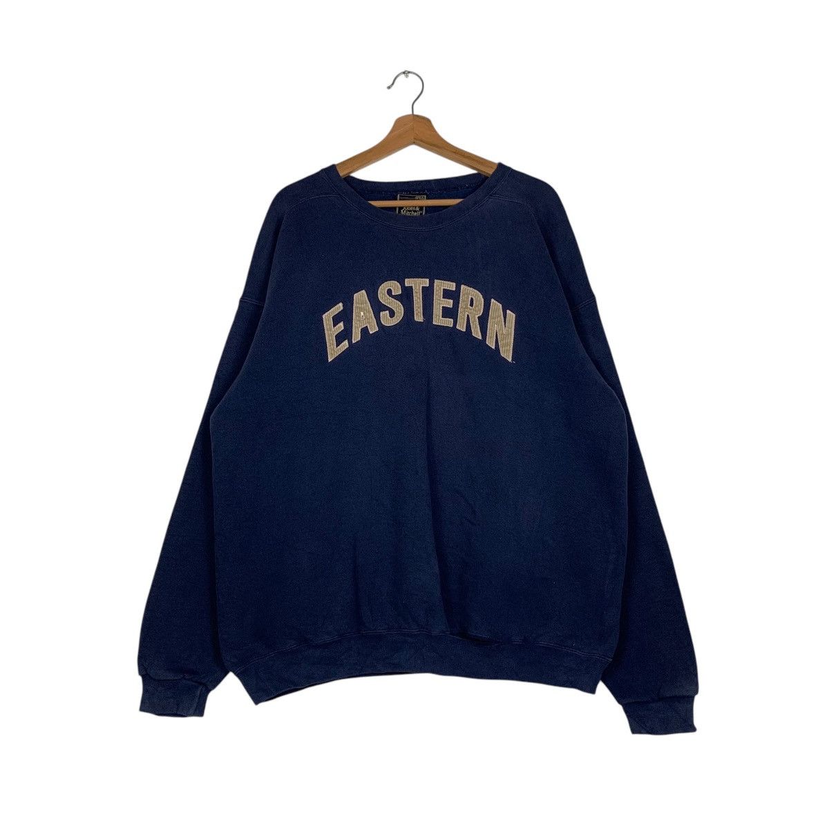 Vintage JONES & MITCHELL Eastern Big Logo Sweatshirt #1475-C66 Size US XL / EU 56 / 4 - 1 Thumbnail