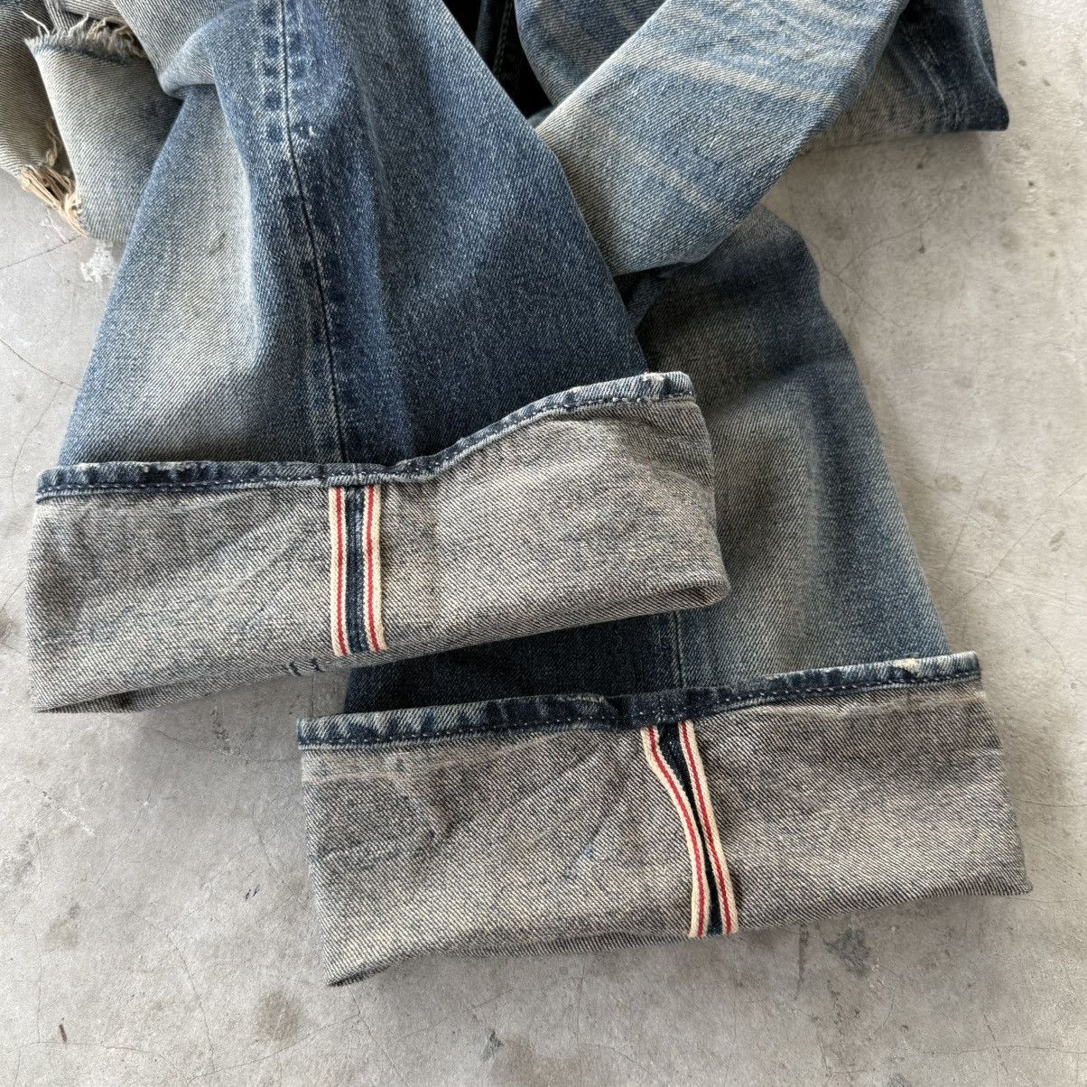 Japanese Brand W32 Vintage Varosh Selvedge Flare Boot cut Rusty Denim Jean Size US 32 / EU 48 - 15 Thumbnail