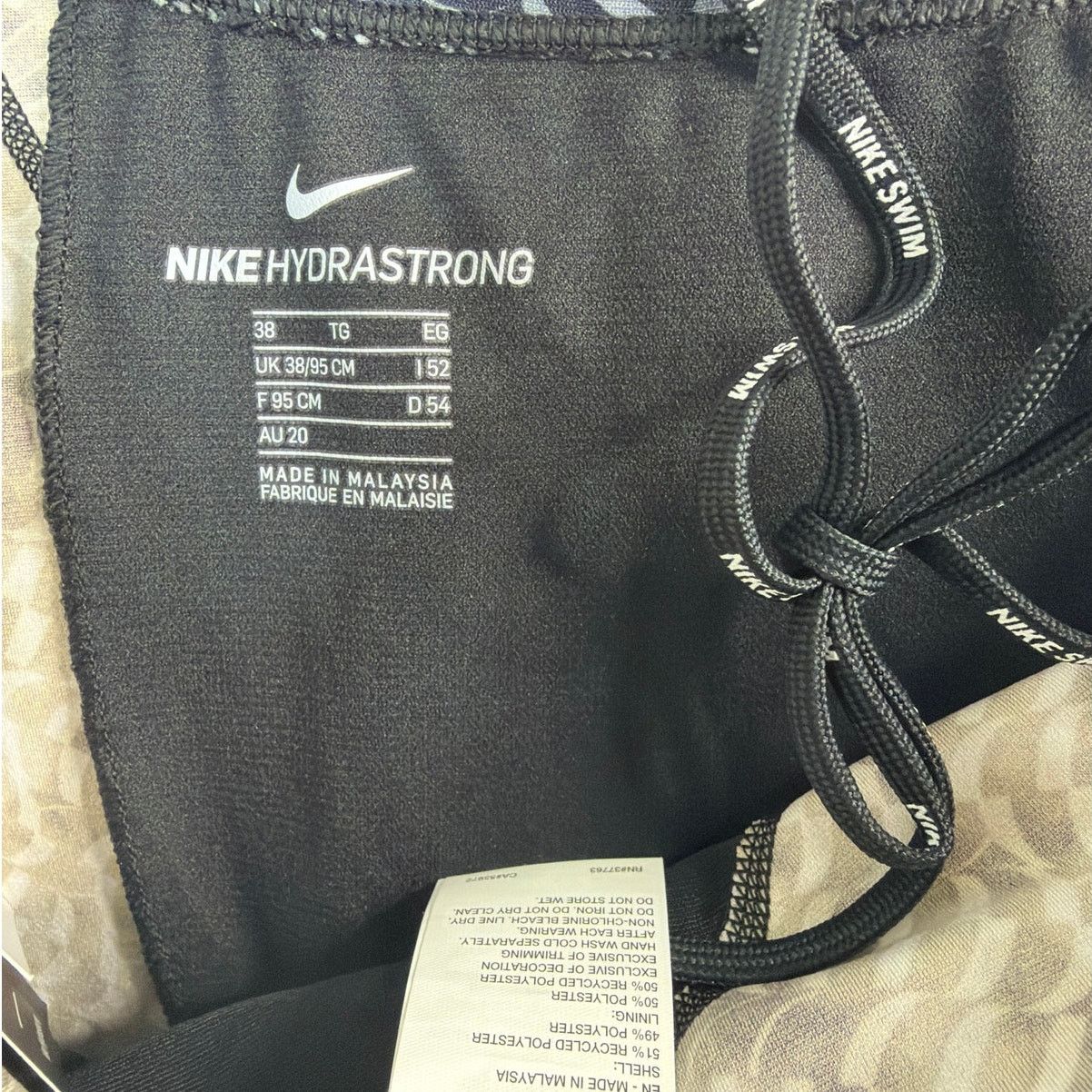Nike NWT Nike Swim HydraStrong Black Jammer Mens Size 38 Size US 38 / EU 54 - 6 Thumbnail