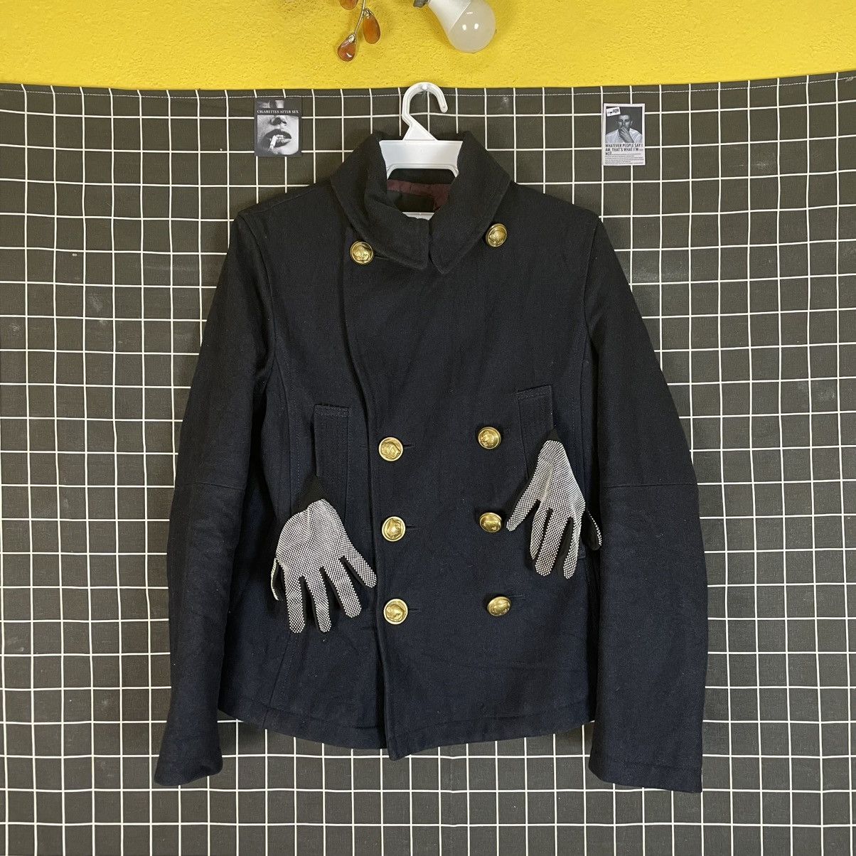 🇯🇵 BUFFALO BOBS GOLD BUTTON DOUBLE BREASTED WOOL JACKET