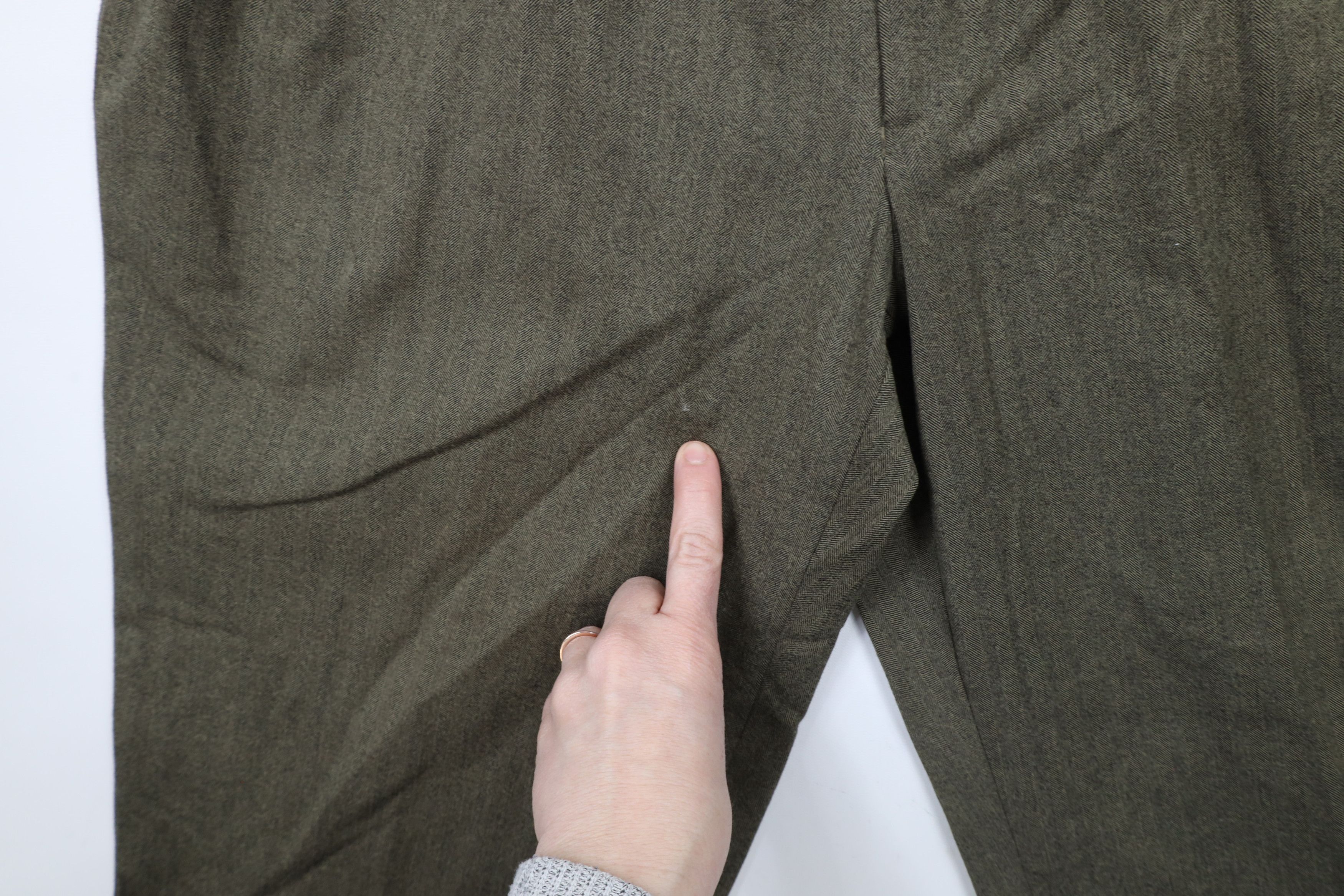 Vintage Vintage 90s Streetwear Herringbone Wide Leg Chino Pants Size US 36 / EU 52 - 6 Thumbnail