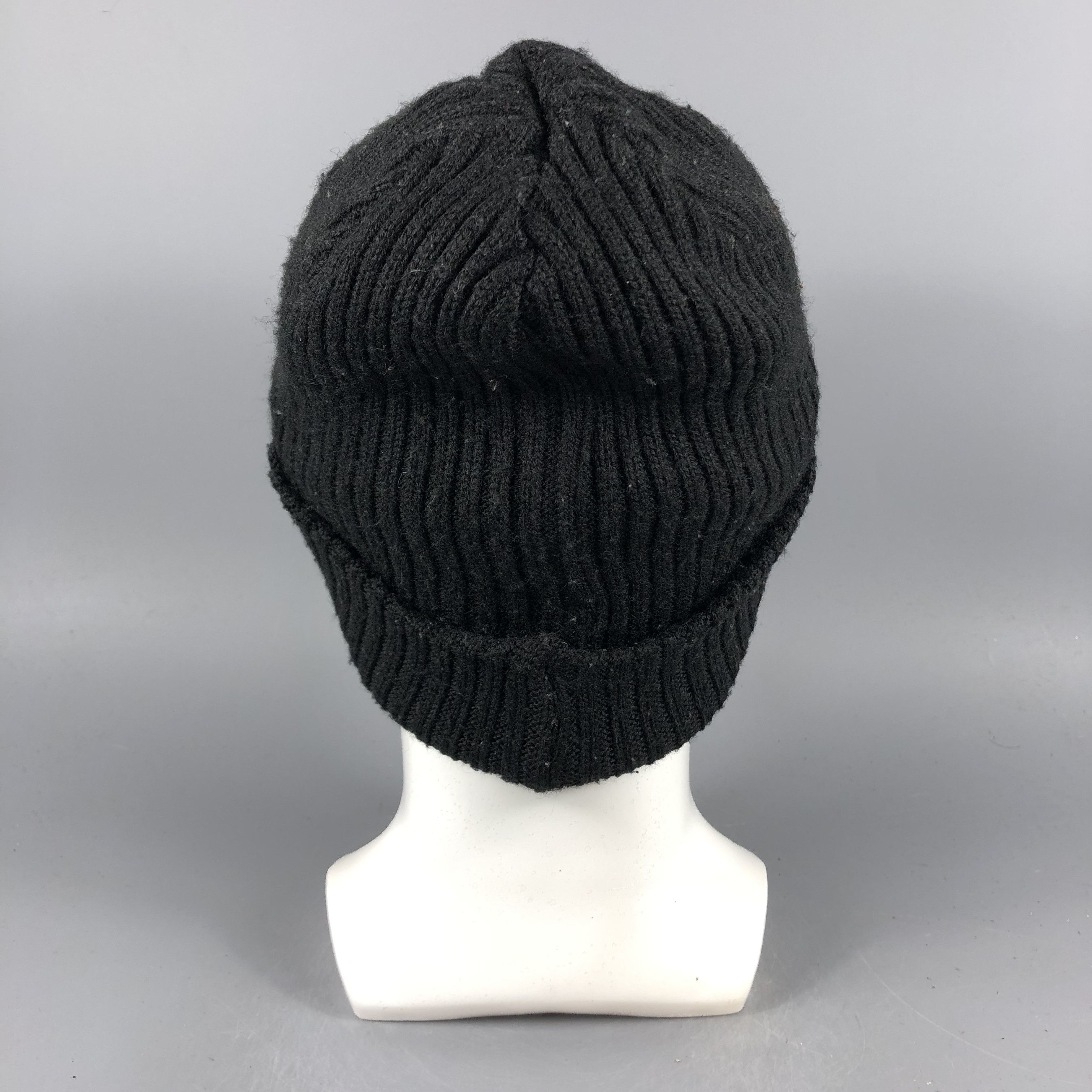 Puma × Vintage Puma Ribbed Black Beanie Snow Hat Snow Cap -D1085 Size ONE SIZE - 2 Thumbnail