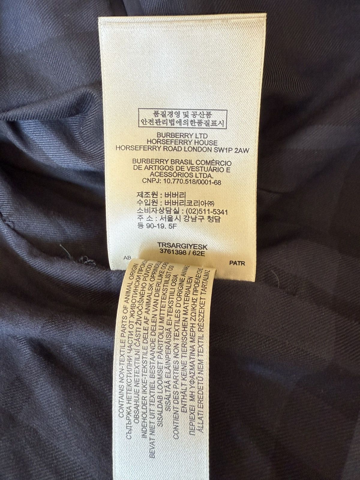 Burberry Burberry Car Coat in Dark Navy Size US L / EU 52-54 / 3 - 4 Thumbnail