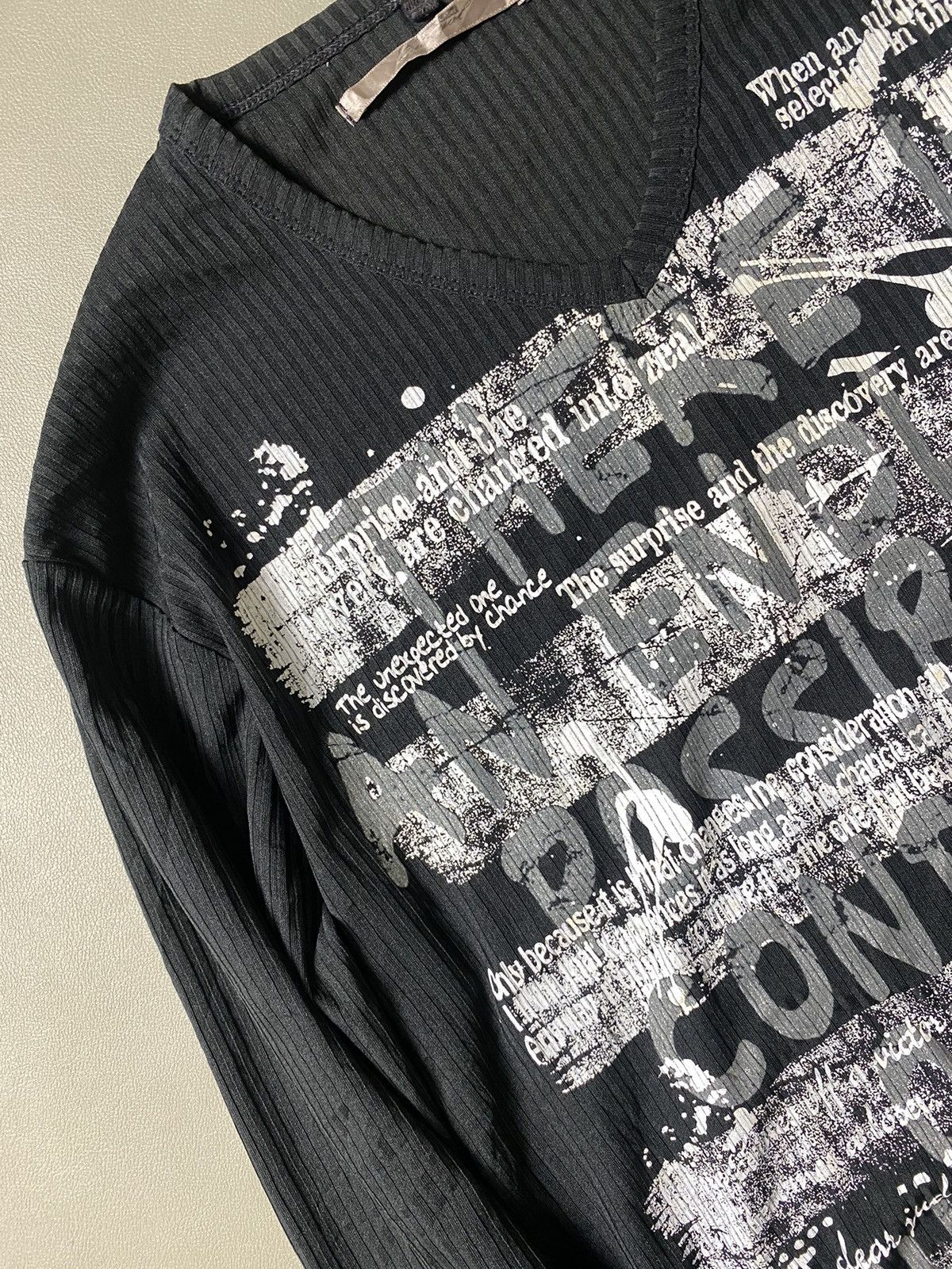 14th Addiction × KMRii × Yasuyuki Ishii Black Label Poem Punk Seditionaries Longsleeve Size US L / EU 52-54 / 3 - 6 Thumbnail