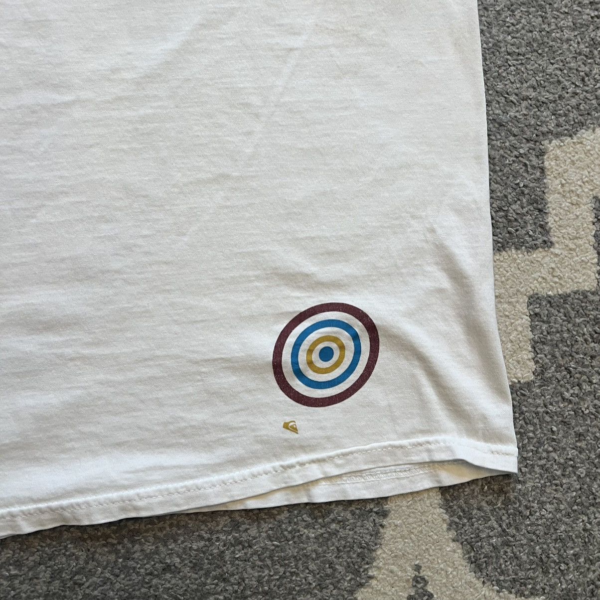 Quiksilver × Vintage quiksilver white slim fit graphic tee Size US L / EU 52-54 / 3 - 5 Thumbnail