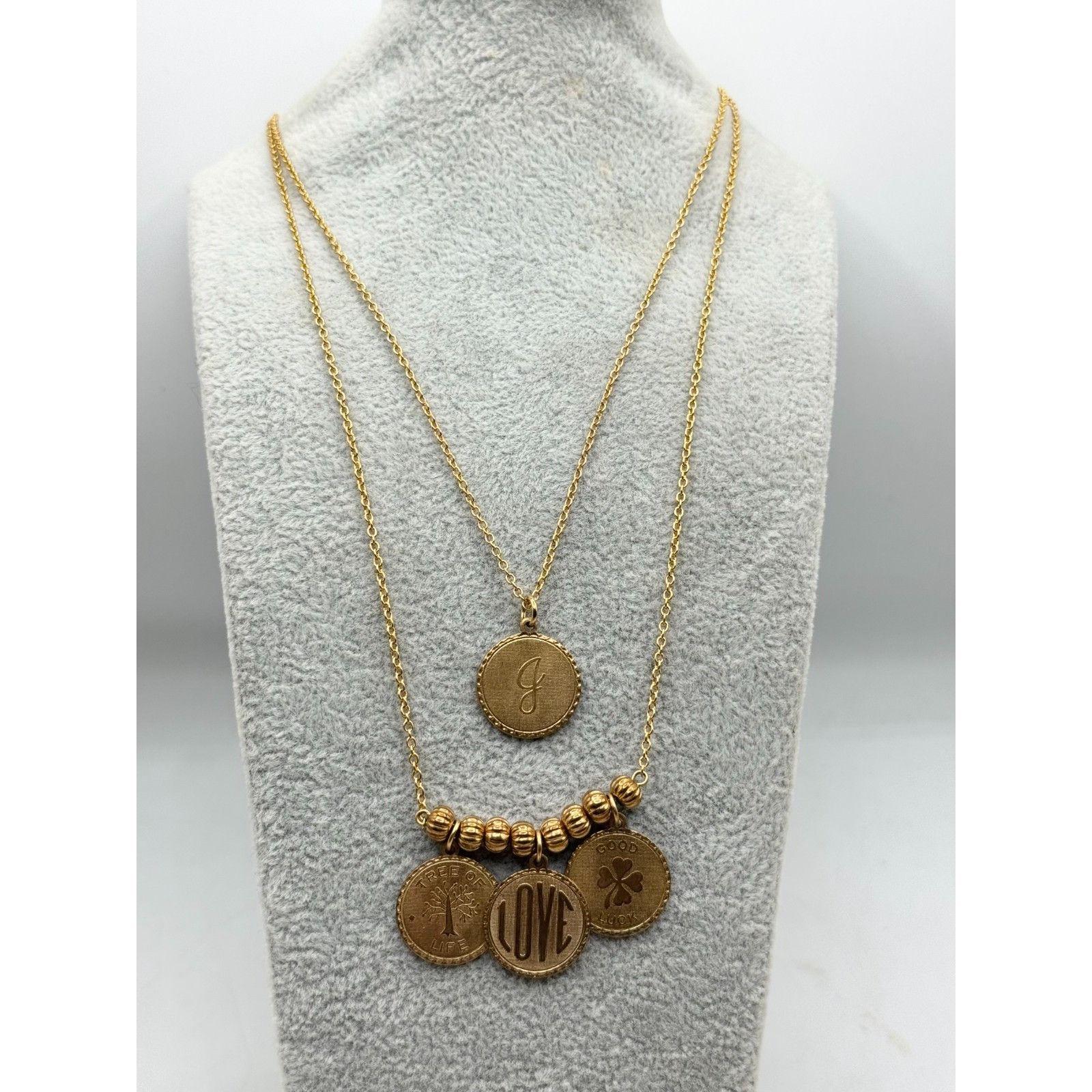 Other Vintage love charm double strand necklace Size ONE SIZE - 2 Thumbnail