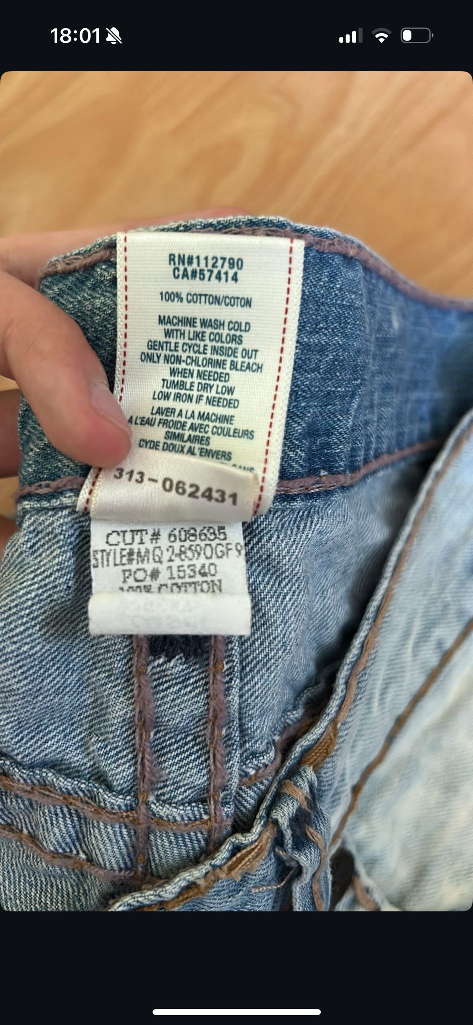True Religion *RARE* True Religion “Ricky Super T” Stitch jeans [AZULS] Size US 32 / EU 48 - 8 Thumbnail