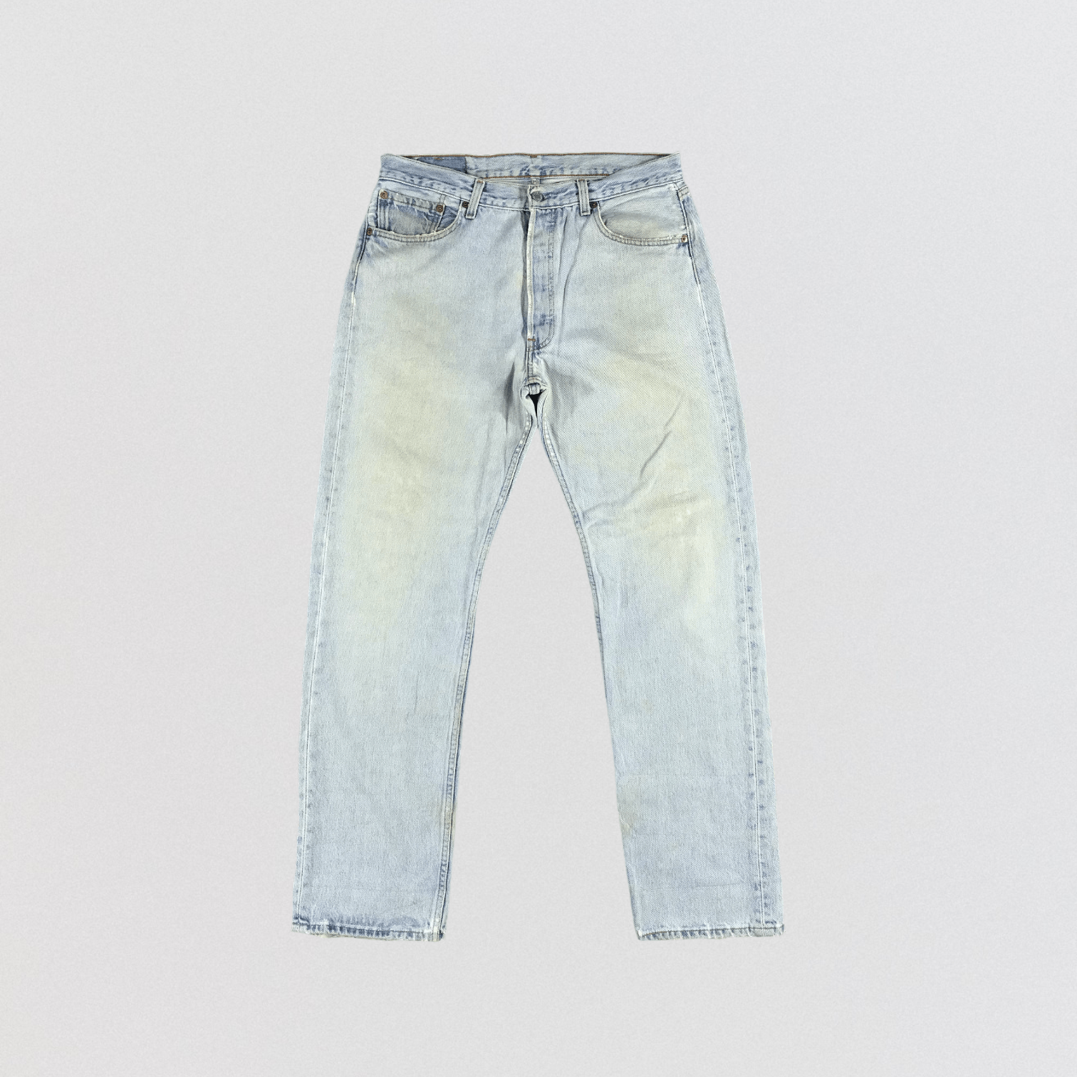 Levi's × Vintage Vintage 90s Light Wash Levis 501 Jeans-JM2148 Size US 33 - 1 Thumbnail