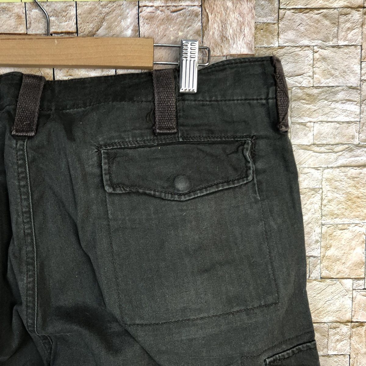 Japanese Brand Gap Black faded Cargo utility Multipocket Pants #A737 Size US 36 / EU 52 - 18 Thumbnail