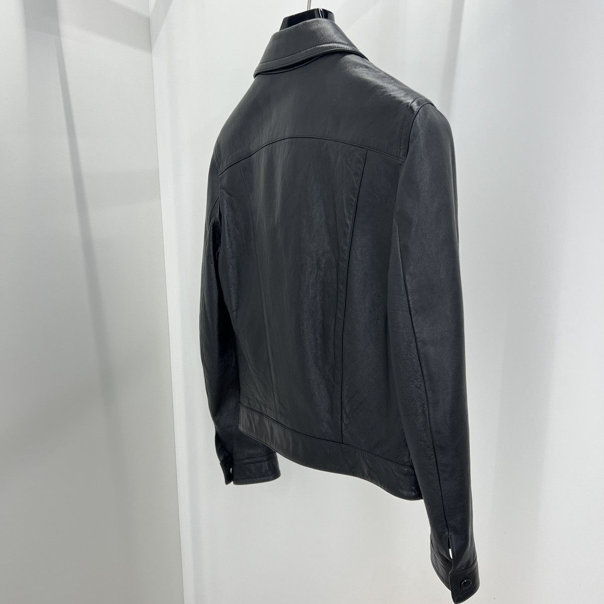 Celine Celine Leather Jacket in Small Size US S / EU 44-46 / 1 - 4 Thumbnail