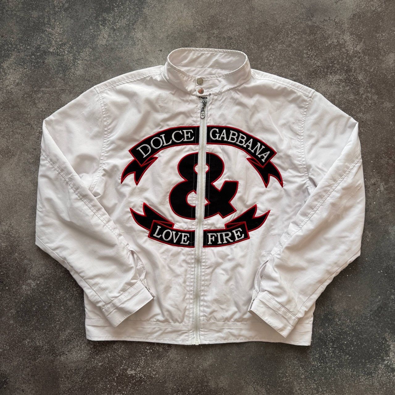 Vintage D&G Vintage Big Logo Zip Jacket Size US L / EU 52-54 / 3 - 1 Thumbnail