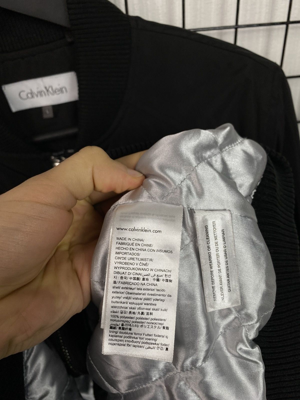 Calvin Klein Calvin Klein Bomber jacket Black Men L size basic Size US L / EU 52-54 / 3 - 11 Thumbnail