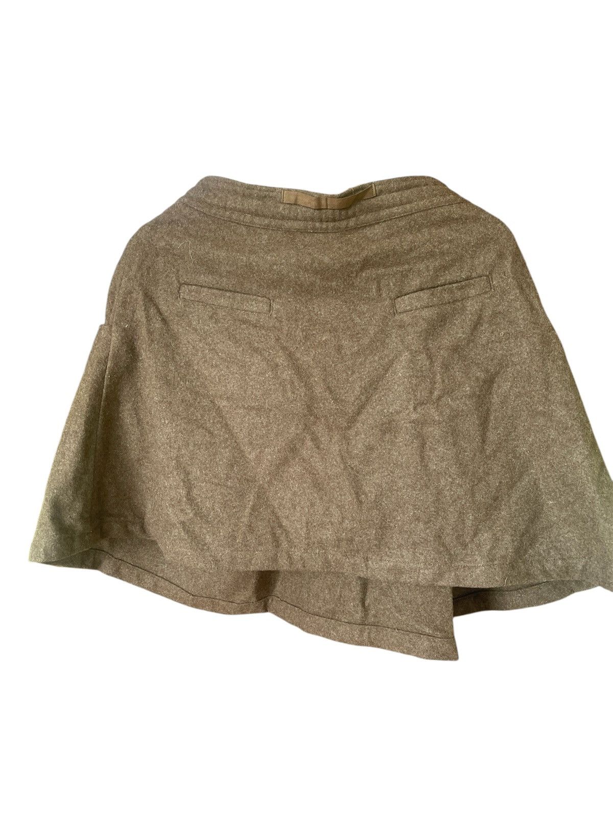Y's × Yohji Yamamoto Very rare VINTAGE YOHJI YAMAMOTO WOOL MINI SKIRT Size 31" - 2 Thumbnail