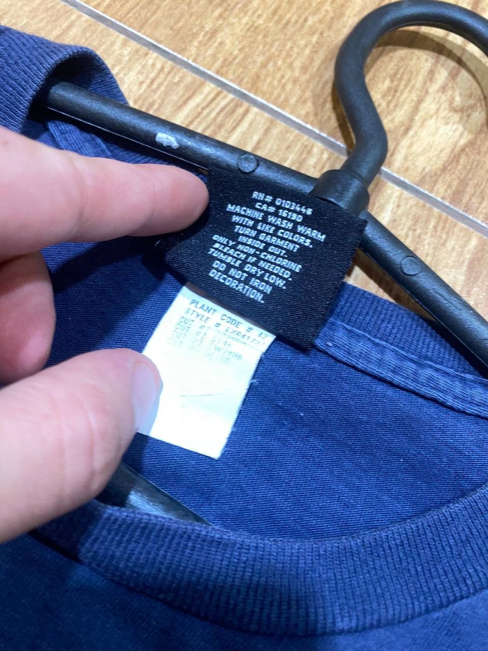 Polo Ralph Lauren Polo Jeans Co. Ralph Lauren Boys Navy Blue T Shirt Size US L / EU 52-54 / 3 - 3 Thumbnail