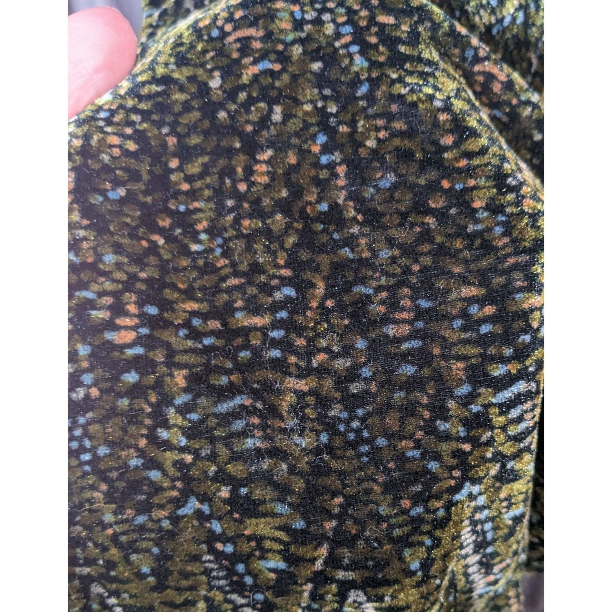 Other Black And Green Speckled Velvet-Like Scarf Size ONE SIZE - 15 Thumbnail