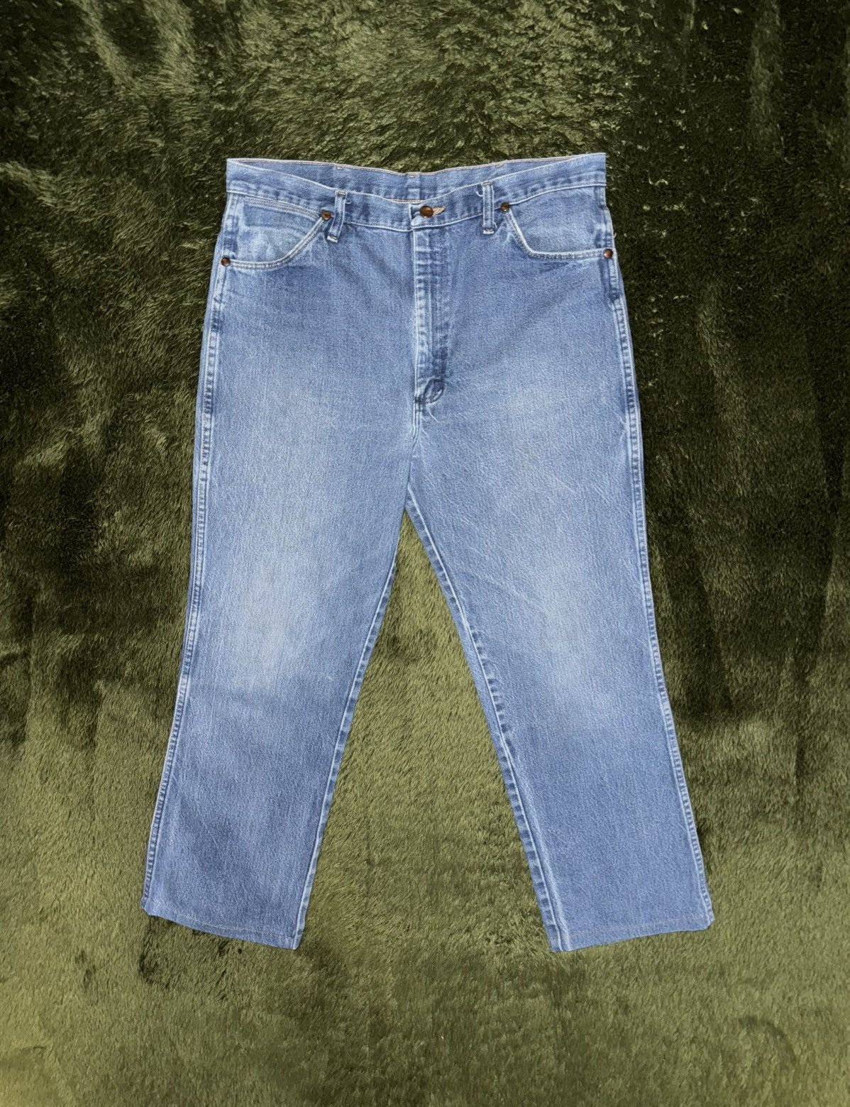 Wrangler [38X32] Wrangler USA Original Vintage Washed Denim Pants Size US 38 / EU 54 - 1 Thumbnail